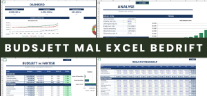 Budsjett Mal Excel Bedrift