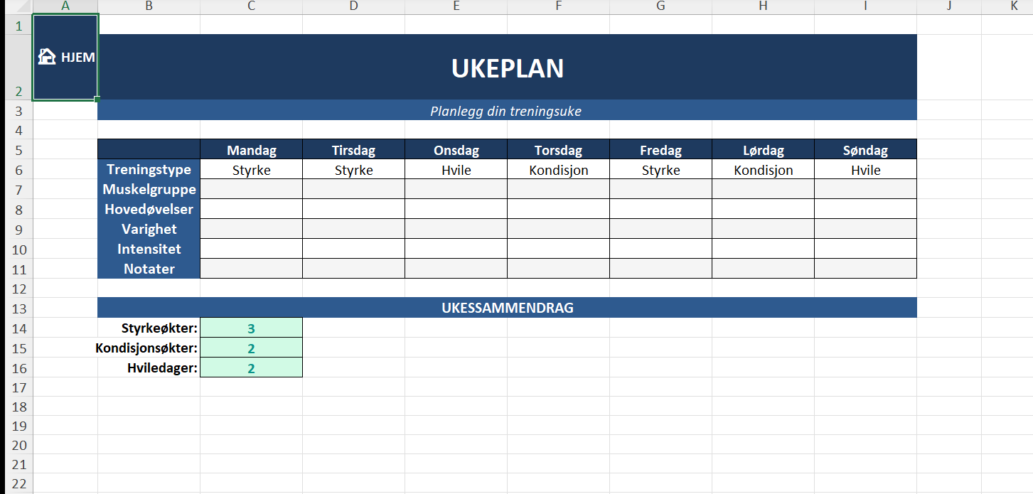 Treningsprogram Excel Dashboard 1RM Kalkulator Mye Mer ExcelFlyt Treningsprogram Excel Dashboard 1RM Kalkulator Mye Mer ExcelFlyt