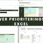 Eisenhower Prioriteringsmatrise Excel