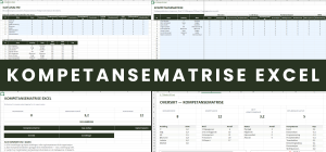Kompetansematrise Excel – komplett oversikt med alle faner