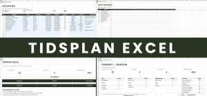 Tidsplan Excel – prosjektplanlegging med tidslinje og Gantt-diagram