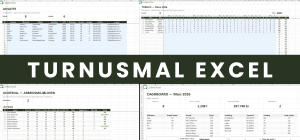 Turnusmal Excel – komplett vaktplan med alle 9 faner