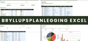 Bryllupsplanlegging Excel