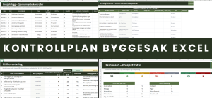 Kontrollplan Byggesak Excel – komplett kontrollplan for byggesak iht. pbl. § 24-1 og SAK10