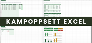 Kampoppsett Excel – turneringsoppsett med puljetabell, kollisjonsvarsel og sluttspill (bracket)
