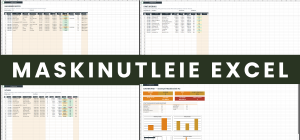 Maskinutleie Excel – maskinpark, utleie, utnyttelsesgrad, vedlikehold og fakturering