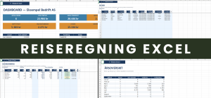 Reiseregning Excel – komplett mal med diett, kilometer, utlegg og trekkfri/trekkpliktig
